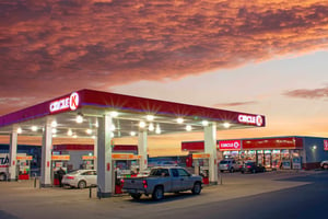 Image of an Alimentation Couche-Tard (ACT) Circle K case station. 
