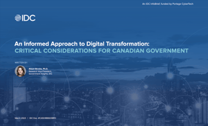 A screenshot of the IDC report title page. 
