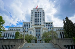 Vancouver City Hall front building image. 